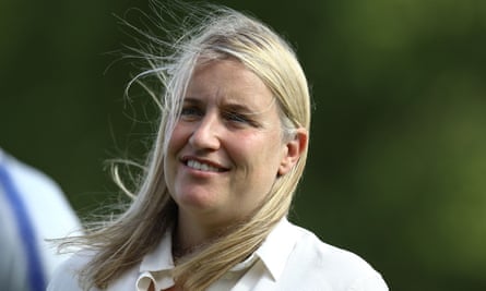 Emma Hayes led Chelsea to the double while pregnant and is back managing the club.