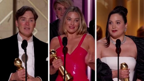 Must-see moments from the 2024 Golden Globe awards – video