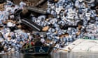 Into the drink: train derails beside Montana river, tipping out cases of beer