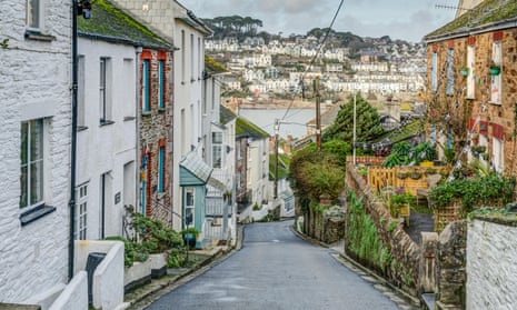 A view down a street in Cornwall
