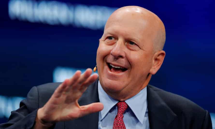 David Solomon gesturing animatedly
