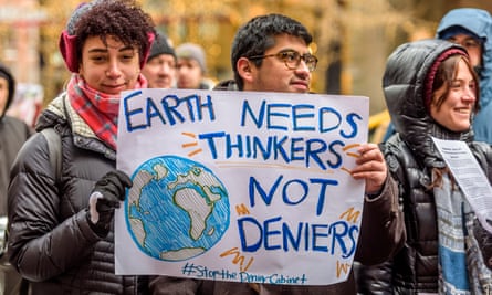 In January 2018, protests were held in 50 states urging US senators to support scientific evidence against Trump’s climate change policies.