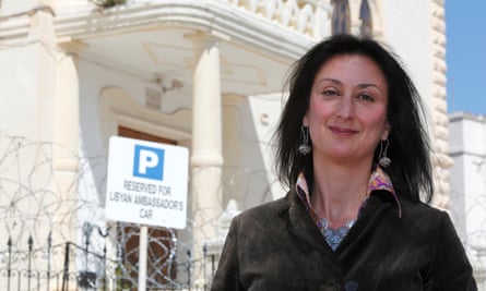 Maltese investigative journalist Daphne Caruana Galizia, who was murdered by a car bomb in 2017.