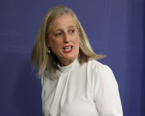 Finance minister and minister for women Katy Gallagher.