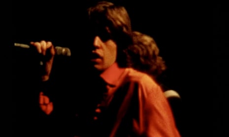 Mick Jagger performing at Altamont festival, in footage uncovered by the Library of Congress.