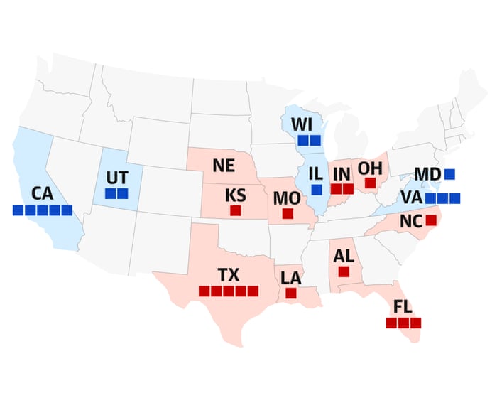 America’s redistricting fight: how could the US congressional map shift?