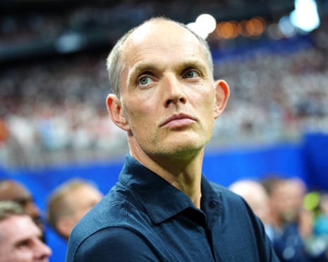 Thomas Tuchel during England's semi-final against Argentina