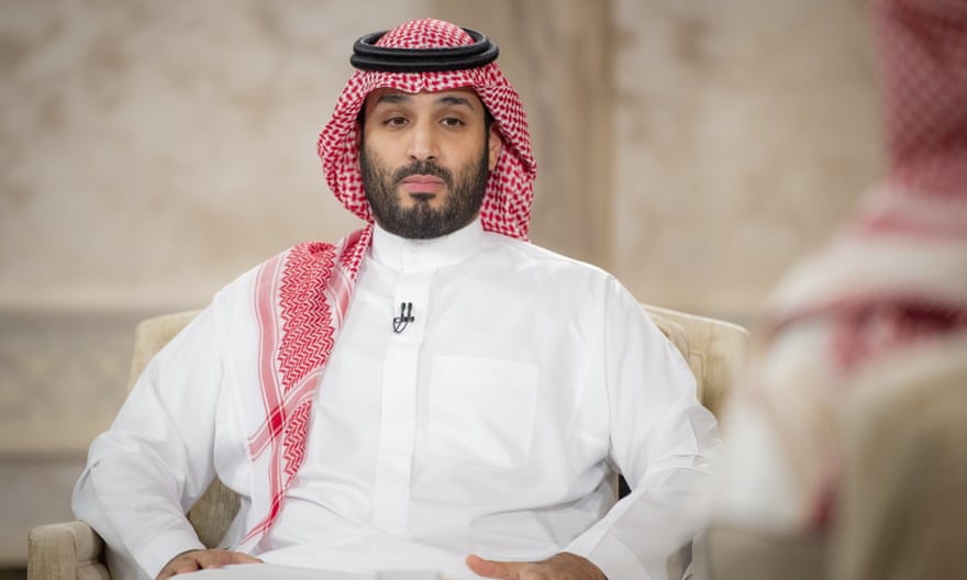 Crown Prince Mohammed bin Salman, who US intelligence agencies have concluded was responsible for ordering the murder of Khashoggi.