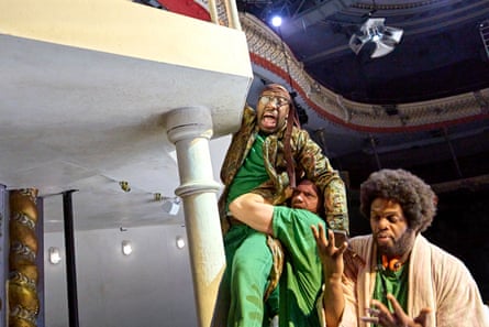 Giles Terera (Dale Harding), Arthur Boan (Chief Bromden) and Javone Prince (Cheswick) in One Flew Over the Cuckoo's Nest.