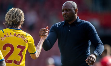Patrick Vieira cut adrift at Crystal Palace without faith to build his era
