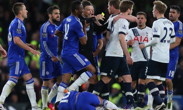 Leicester Celebrate First Title After Chelsea Recover For Tottenham Draw Football The Guardian