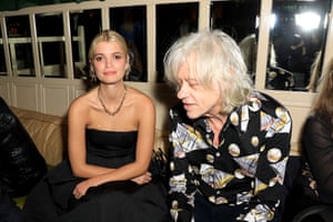 Pixie Geldof and Bob Geldof pose the Netflix party at Chiltern Firehouse