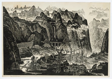 A woodcut image of Third Front infrastructure.