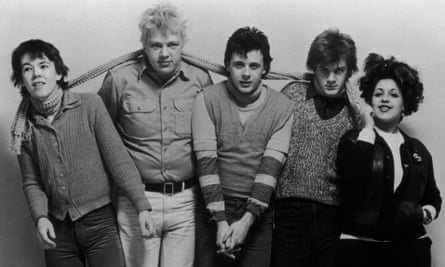 X-Ray Spex in 1978. From left: Paul Dean, BP Hurding, Jak Airport, Rudi Thompson and Poly Styrene.
