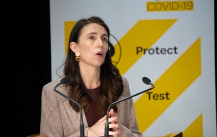 Jacinda Ardern announces an easing of Covid restrictions in November 2021.