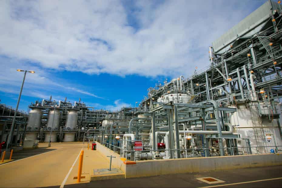 Natural gas plant in Gladstone, Queensland