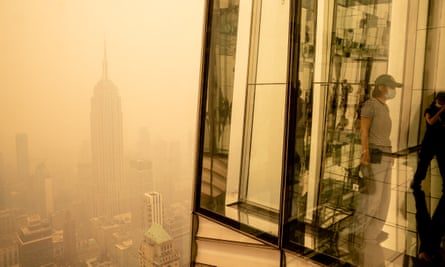 New York blanketed with smoke from Canadian wildfires in 2023.