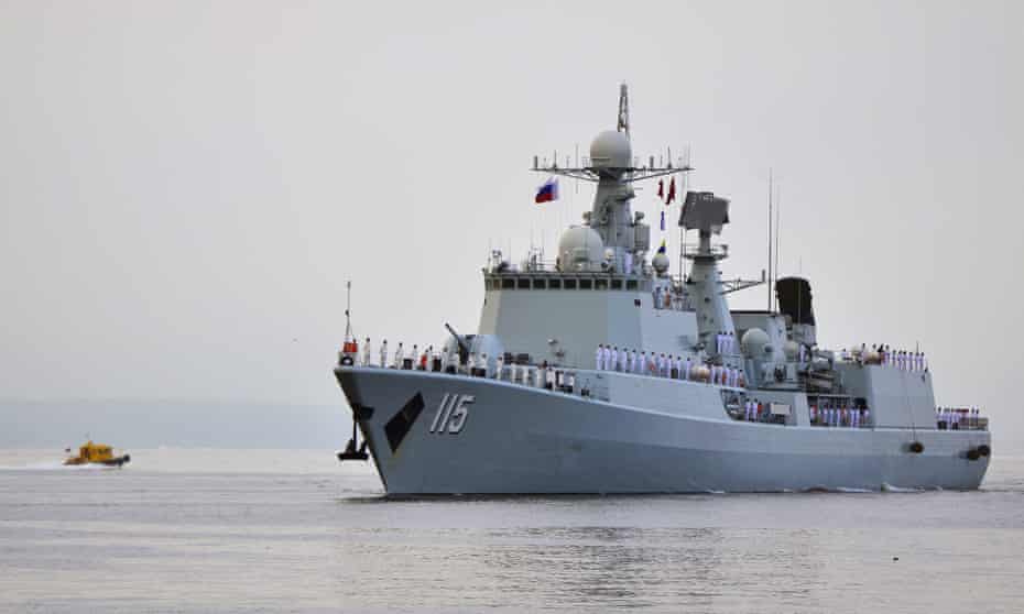 A Chinese naval vessel