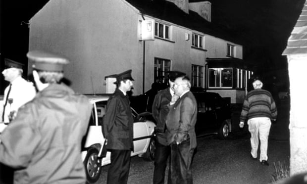 Outside The Heights bar on the night of the shooting.