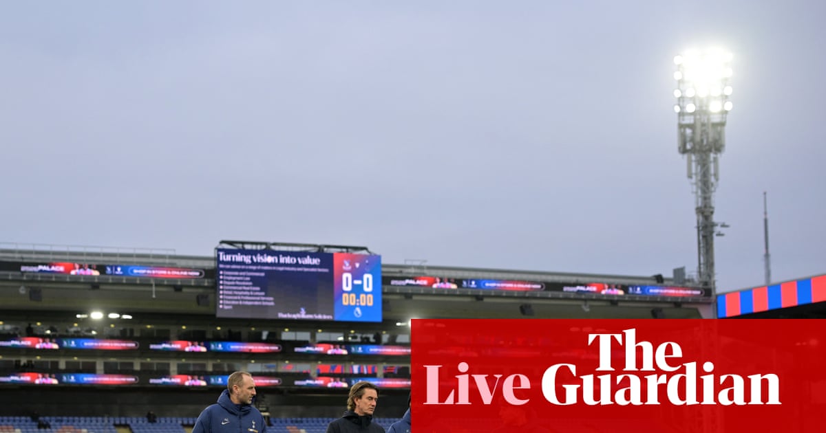 Crystal Palace v Tottenham: Premier League – live