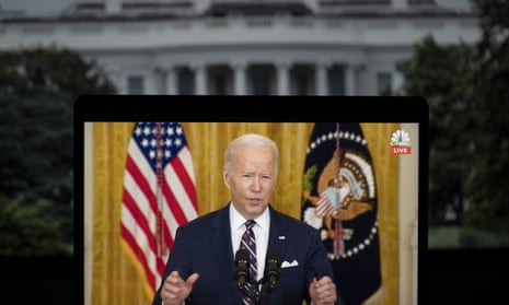 Biden said in a statement: ‘Russia alone is responsible for the death and destruction this attack will bring, and the US and its allies and partners will respond in a united and decisive way.’