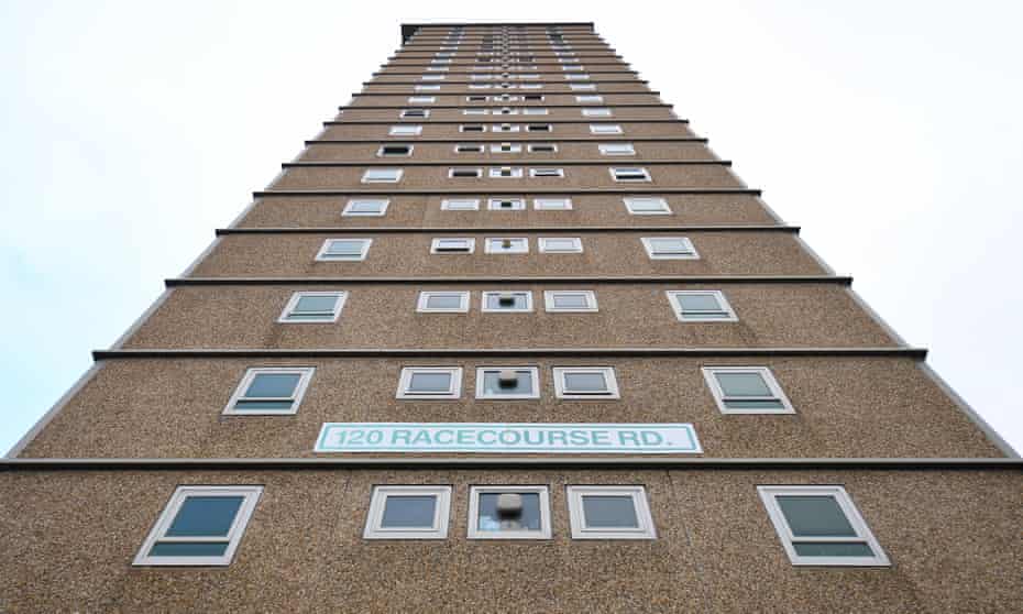 Public housing tower at Racecourse Road