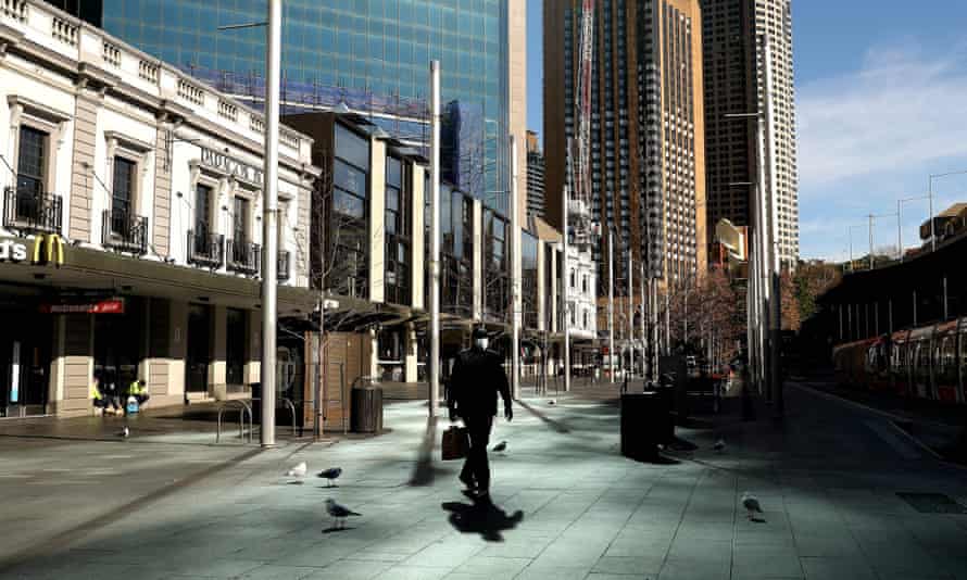 Sydney’s central business district during the state’s lockdown