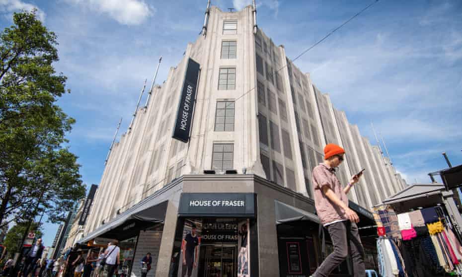 House of Fraser on Oxford Street, London, in the summer of 2019.