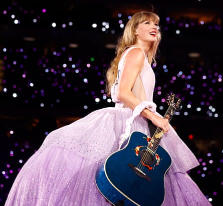 Swift performing at SoFi Stadium, Inglewood, on August 3.