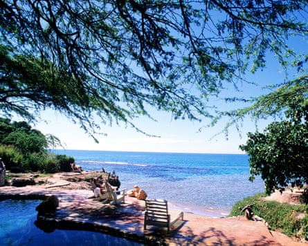 The view from Jakes hotel, Treasure Beach.