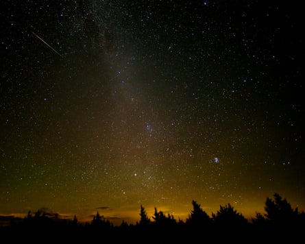 A previous Perseid meteor shower seen in Spruce Knob, West Virginia.