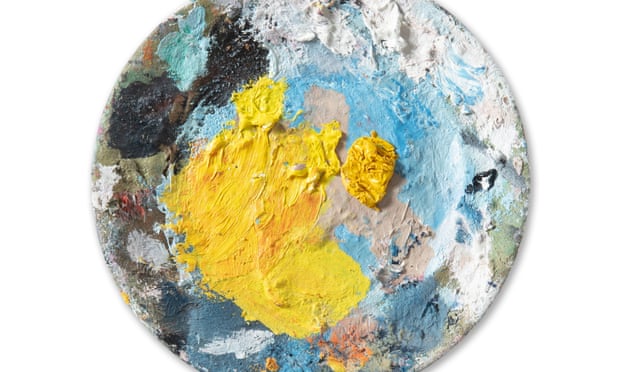 Francis Bacon paint-covered palette