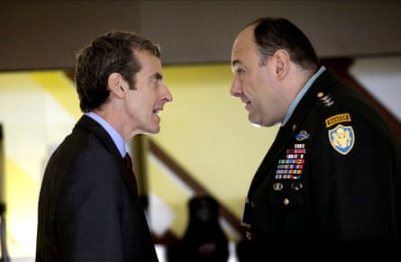 Peter Capaldi (left) and James Gandolfini in the 2009 film In the Loop.