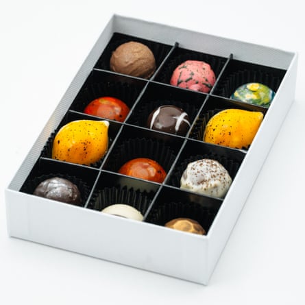 Scoff chocolates.
