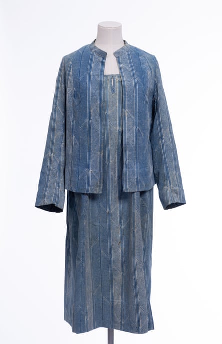 Marx’s Peacock fabric in a dress