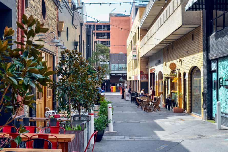 Bars on Peel street, Adelaide.