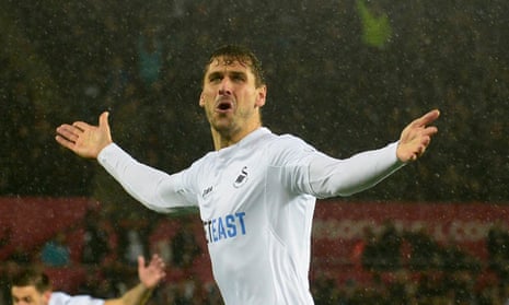 Fernando Llorente has scored six league goals this season - more than a fourth of Swansea’s total of 23 – since arriving from Sevilla in the summer.