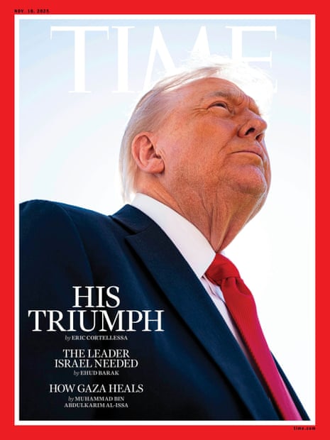 Donald Trump on the front cover of Time magazine.