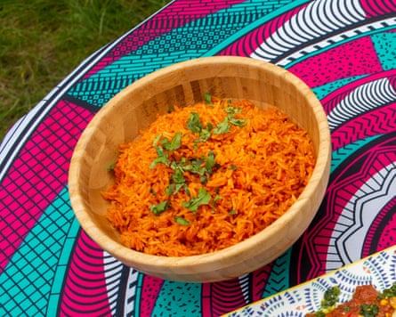 Recreation … Jimi Famurewa’s jollof rice.