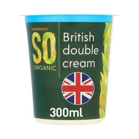 Sainsbury’s Double Cream, SO Organic 300ml