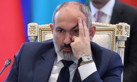 Prime Minister of Armenia Nikol Pashinyan attends the Collective Security Treaty Organization summit in Yerevan.