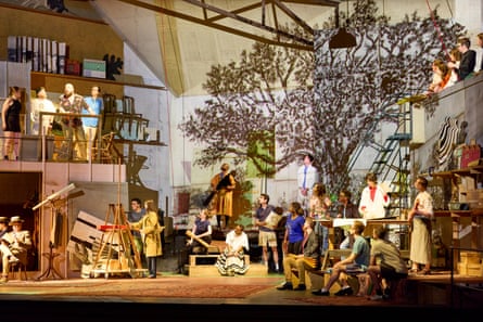 Behind the scenes during rehearsals for L’Orfeo by Monteverdi at Glyndebourne