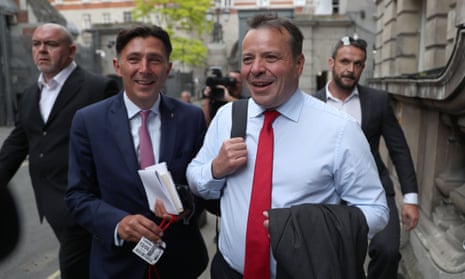 Arron Banks and spin doctor Andy Wigmore.