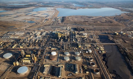 The Syncrude Oil Sands site near to Fort McMurray in Northern Alberta. 
