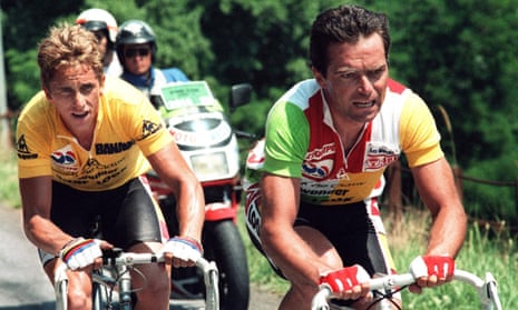 Greg Lemond (left) was the last US rider to legally win the Tour de France