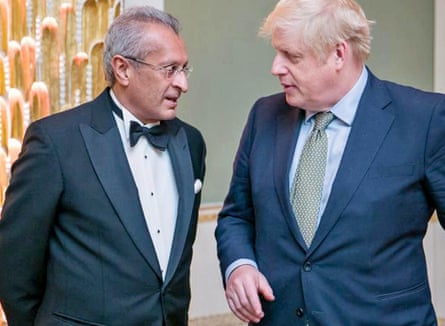 Mohamed Amersi with Boris Johnson