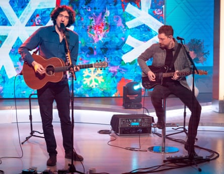 Gary Lightbody and Nathan Connolly performing on TV this month.