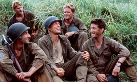 Adrien Brody, Woody Harrelson and Sean Penn in The Thin Red Line