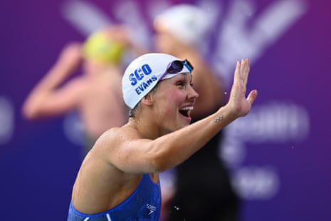 Το Evans of Team Scotland πανηγυρίζει.