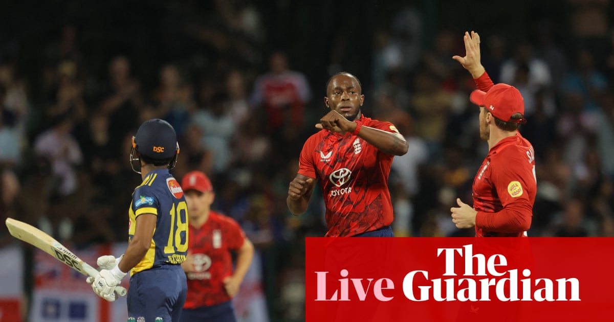 Sri Lanka v England: second men’s cricket T20 international – live